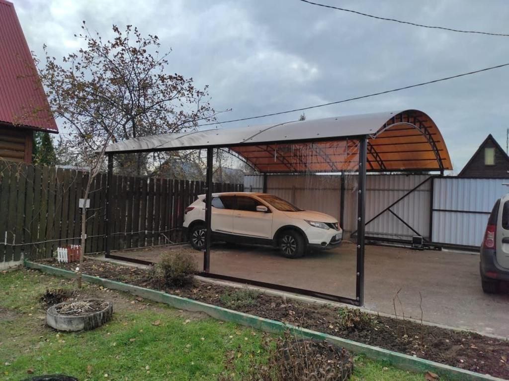 Прозрачные шторы ПВХ для навеса под автомобиль в городе Тейково